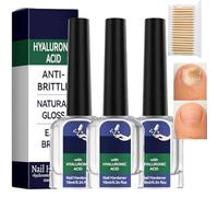 Cuidado De UñAs Con áCido HialuróNico,Con Vitamina E Y Aceite De Jojoba,Fortalecimiento De CutíCulas,E Hidratante Intenso,Para UñAs DañAdas. (K-3 piezas, 5 * 10cm)