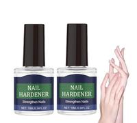 Cuidado de uñas con ácido hialurónico, vitamina E y aceite de jojoba, hidratación intensa, reduce la fragilidad de las uñas, cuidado diario anti-fragilidad, base para manicura (2 piezas)