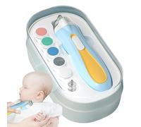 Cuidado de uñas eléctrico para bebé, cortaúñas profesional con cubierta antipolvo, lima automática de luz LED, cortaúños, recargable para niños pequeños, 6.69 x 3.74 x 2.36 pulgadas