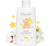 Cuidado del bebé y gel de ducha para niños 2 en 1 para desenredar fácilmente, 250 ml - Champú pH neutro, sin lágrimas, con extracto de algodón y ácido láctico para niños a partir de 3 años