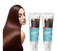 Cuidado Del Cabello Crema Para Cabello Liso, Crema Para Alisar El Cabello, Mascarilla Para Cabello Liso, Cuidado Del Cabello Acondicionador Profundo, Para Todo Tipo De Cabello (2pcs)