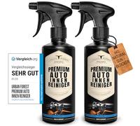 Cuidado del interior del limpiador de coches | Limpiador de tapicería para limpiar asientos de coche | Interior y cabina del cuidado del coche | Limpiador premium de URBAN FOREST 2x500ml