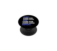 Cuidado del sueño para Chow Chow Nap Repeat Funny Dog Lover PopSockets PopGrip Adhesivo