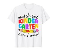 Cuidado Kindergarten Here I Come Funny Kids Back to School Camiseta