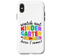 Cuidado Kindergarten Here I Come Funny Kids Back to School Carcasa para iPhone X/XS