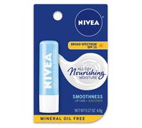 Cuidado labial NIVEA Smoothness - FPS 15 de amplio espectro para labios agrietados - Barra de 47 g