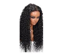 Cuidado personal onda profunda peluca sin pegamento precortada peluca de encaje pre-blanqueada 5x5 para mujeres cabello humano Color Natural extensiones de cabello(18 pulgadas)