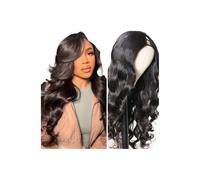 Cuidado personal Pelucas onduladas de pelo humano sin pegamento, para principiantes, sin pegamento, densidad 180 extensiones de cabello (32inch)