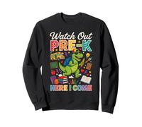 Cuidado Pre-K Here I Come Dino Primer Día de Escuela Niños Sudadera