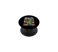 Cuidado Primer Grado Aquí Vengo Dino Primer Día de Escuela Niño PopSockets PopGrip Adhesivo