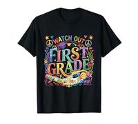 Cuidado Primer Grado Aquí Vuelvo a la Escuela 1er Grado Camiseta