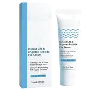 Cuidado reafirmante debajo de los ojos, efecto iluminador e iluminador instantáneo, 20 g, sueros para ojos con péptidos brillantes, solución iluminadora para la piel, aplicación fácil de controlar, pa