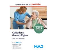 Cuidador/a Gerontológico de la Administración de la Comunidad Foral de Navarra. Test de temario