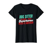 Cuidador de Perros Los superhéroes Necesitan un compañero, un Divertido Cuidador de Perros Camiseta gráfica económica