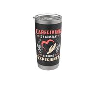 Cuidador Enfermera cuidadora para cuidadores Enfermería Divertido Vaso térmico de acero inoxidable de doble pared