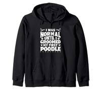 Cuidados del caniche- La Locura del caniche Sudadera con Capucha