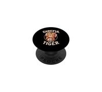 Cuidadoso Soy un Tigre Divertido Gatito en Lindo Disfraz EduEly PopSockets PopGrip Adhesivo