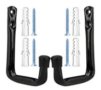 CUIDAKJ 2 PCS Gancho Pared Colgar Bicicletas en Pared,Soporte Bicicleta Pared para Colgadores de Garaje,Ganchos en J resistentes Para Almacenamiento de Garaje de Pared en J Resistentes11,5 cm x 10 cm