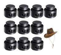 CUIDAKJ Paquete de 10 Cierre de Cordón de Mordaza,Cordones de Liberación Rápida,Corredera de Cordon, Deslizador,Tope para Chaqueta,Cierre Goma,Cierre de Goma para Cierres de 5.4 mm