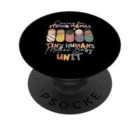 Cuidando a Las mamás Fuertes Tiny Humans Madre Bebé Unidad PopSockets PopGrip Adhesivo