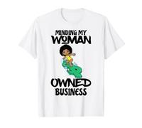 Cuidando mi Negocio Propiedad de una Mujer, jefa Negra, melanina, Hermana Camiseta gráfica económica