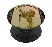 Cuidando mi Propio Conejo de Negocios con Cachorros Antiguos PopSockets PopGrip Adhesivo