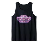 Cuidar a los Animales no es lo Que Hago Es quien Soy Mujer Veterinaria Camiseta sin Mangas