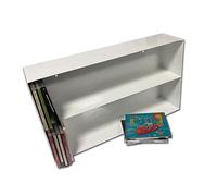 CUIDATUMUSICA Estantería Blanca de Metal para 100 CD Compact Disc - Ref. 605