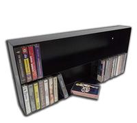 CUIDATUMUSICA ESTANTERIA PARA CINTAS DE CASSETTE EN METAL COLOR NEGRO - Para 60 Cassettes - / Ref.1300