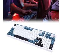 Cuifati 98 Teclas Teclado de Juego Inalámbrico, Teclado Mecánico Retroiluminado RGB con Conexión USB C BT 2.4G, 75% de Teclado de Computadora de Diseño Compacto, para la Computadora (Blue)