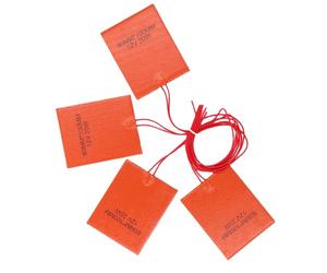 Cuifati Alfombra de Calefacción de Goma de Silicona, Almohadilla de Calentamiento de Goma de Silicona 12V 20W 4 PCS para Equipos Industriales