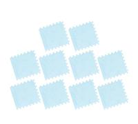Cuifati Alfombra de Espuma de Felpa para Suelo de Rompecabezas, 10 Piezas de Baldosas de Alfombra Entrelazadas para Sala de Juegos de bebé, de Escalada Suave de Forro Corto para el Piso de la (Azul