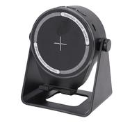 Cuifati Altavoz de Inducción Inalámbrico, Soporte para Teléfono Bluetooth Multifuncional con Luz Ambiental LED Dinámica y Rotación de 360°, Base Antideslizante, Compatible con iOS/Android