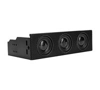 Cuifati Altavoz del Panel Frontal de la PC, Altavoz Estéreo Envolvente Incorporado para Computadora para Unidad óptica de 5,25 Pulgadas, Interfaz Hembra de 9 Pines de Fácil Instalación, Duradero ABS