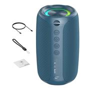 Cuifati Altavoz Portátil Bluetooth 5.4, Altavoces Inalámbricos HiFi con Luces RGB, Graves Profundos, Rango Completo de 8 W, Mini Altavoz para Hogar/Fiesta/Exteriores, Alcance de 10 M (Blue)