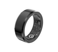Cuifati Anillo inteligente de seguimiento de fitness, monitoreo del sueño, podómetro, anillo deportivo con aplicación para Android iOS, cerámica de acero inoxidable IP68 impermeable, No. 7 (17.6 mm