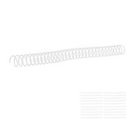 Cuifati Bobinas de Encuadernación en Espiral de Plástico de 20 Piezas, ID Duraderas y Resistentes de 19mm para Accesorios de Encuadernación de Cuaderno A4 A5 (Transparente)