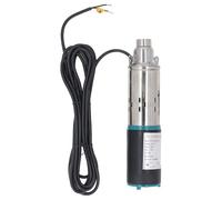 Cuifati Bomba de Tornillo de Potencia Directa, Bomba de Agua Doble de Agua Fuerte de Alta Resistencia de Acero Inoxidable con Cable de 7 M para Depósito de