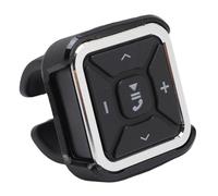 Cuifati Botones Multimedia Bluetooth Remoto, Controlador de Música Inalámbrico a Prueba de Agua para Motocicleta de Coche, Botones de Control Inalámbricos del Volante Bluetooth para