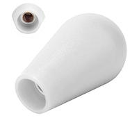 Cuifati Cabezal de Bola de Joystick, Superior Ovalado con Interfaz M6 para Consola de Juegos, Cómodo de Sostener y Fácil de Operar (BLACK) (WHITE)