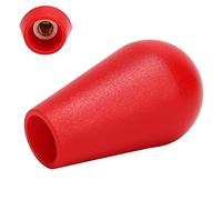 Cuifati Cabezal de Bola de Joystick, Superior Ovalado con Interfaz M6 para Consola de Juegos, Cómodo de Sostener y Fácil de Operar (BLACK) (rojo)