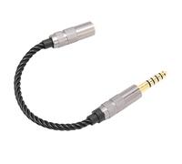 Cuifati Cable Adaptador para Auriculares, Conector Macho Balanceado de 4,4 Mm a Conector Hembra Estéreo de 3,5 Mm, Chapado en Oro con Núcleo de Cable OFC.