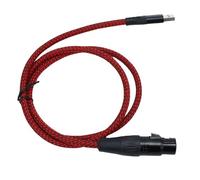 Cuifati Cable XLR a USB, Cable de Micrófono USB Convertidor de Enlace de Micrófono XLR Hembra a con Chip de Conversión de Alta Ganancia para Micrófonos Grabación Karaoke Cantar (1 metro)