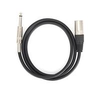 Cuifati Cable XLR, Cable de XLR Macho Balanceado a Jack TRS con Conectores Chapados en Oro y Núcleo de Cobre Libre de Oxígeno para Micrófonos, Altavoces, Escenario, DJ (hembra 3 metros/9,8 pies)