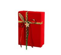 Cuifati Caja de Terciopelo Rojo de Nochebuena Pacífica para la Nochebuena para un único y Previsto (9)