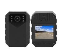 Cuifati Cámara Corporal de 4K para Aplicación de la Ley con Clip, Videocámara Portátil Pantalla TFT de 2 Pulgadas Visión Nocturna Detección de Movimiento, Grabador Policial para