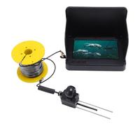 Cuifati Cámara de Pesca Submarina, 5MP HD Lente Gran Angular de 195 Grados Pantalla Visible a la Luz Solar de 5 Pulgadas 1500nit, con Cable de Alta Resistencia de 20 M e IP67 a Prueba de