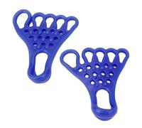 Cuifati Camilla de Dedo del Pie de Yoga, Relajación Muscular Masaje de Pie de Pie, Banda de Gel de Estiramiento de Pie 5 Separador de Dedos para la Banda de Estiramiento de Valgus de (BLUE)