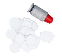 Cuifati Capa de café Relleno, Capas de café Reutilizables de 37 Mm Bapas de Aluminio de Plástico para Máquinas de