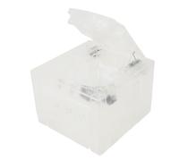 Cuifati Carcasa de Repuesto para Consola de Juegos NGC, Carcasa de Plástico Transparente con Protección contra Impactos, para DOL 001 DOL101 (Blanco transparente)